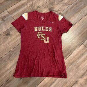 Nike‎ Florida State FSU Maroon Athletic Tshirt Women Medium Bin D-40
